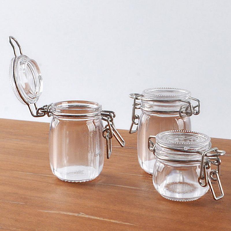 2Pcs/Set 1/6 Scale Miniature Dollhouse Transparent Storage Tank Model Toys Doll Accessories