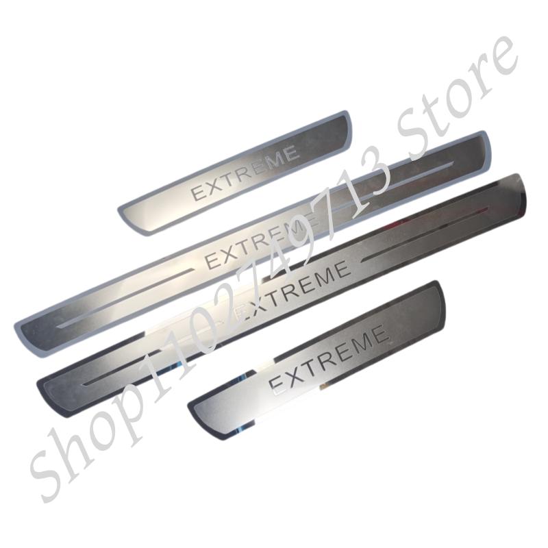 BGR1 For Dacia Duster Extreme Spring Electric Accessory 2020-2022 2023 Stainless Car Door Sill Kick Plate Protector Cover Trim