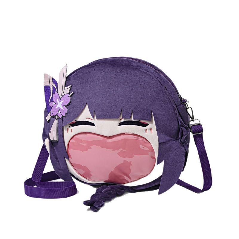 Genshin Impact Xiao Cosplay Itabag Trasparente Grande Capacità Zaino con Zip Borsa a Spalla Messenger