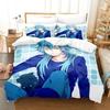 Anime DRAMAtical Murder Game Bedding Set Printed Bed Set With Pillowcase Bed Duvet Cover Soft Queen King Size Bedclothes Home