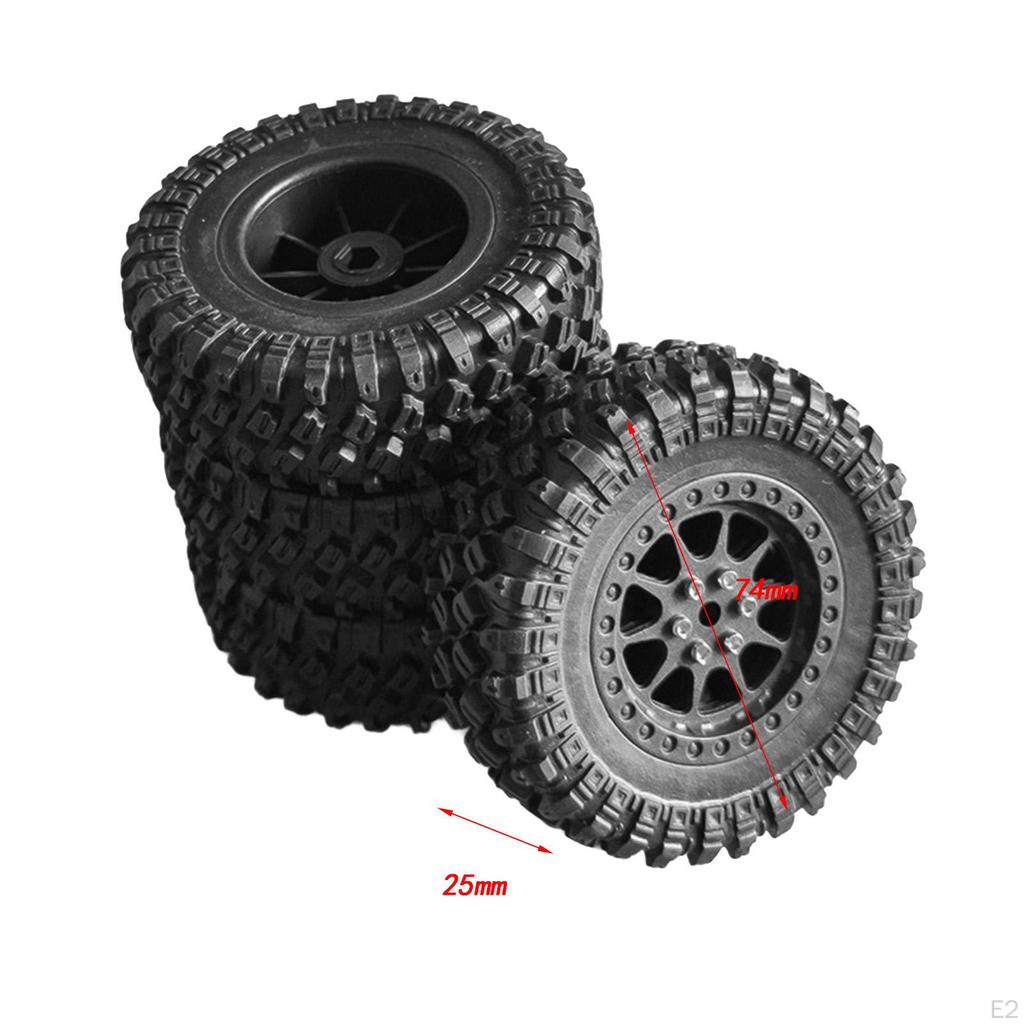 4x 1/12 RC Car Tires Replace High Performance Supply Modification Accessory Spare Parts for LC79