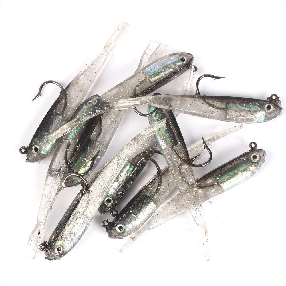 Luminous Bionic Forktail Soft Bait 6g 7cm, Universal Freshwater/Saltwater Bass & Black Fish Lure