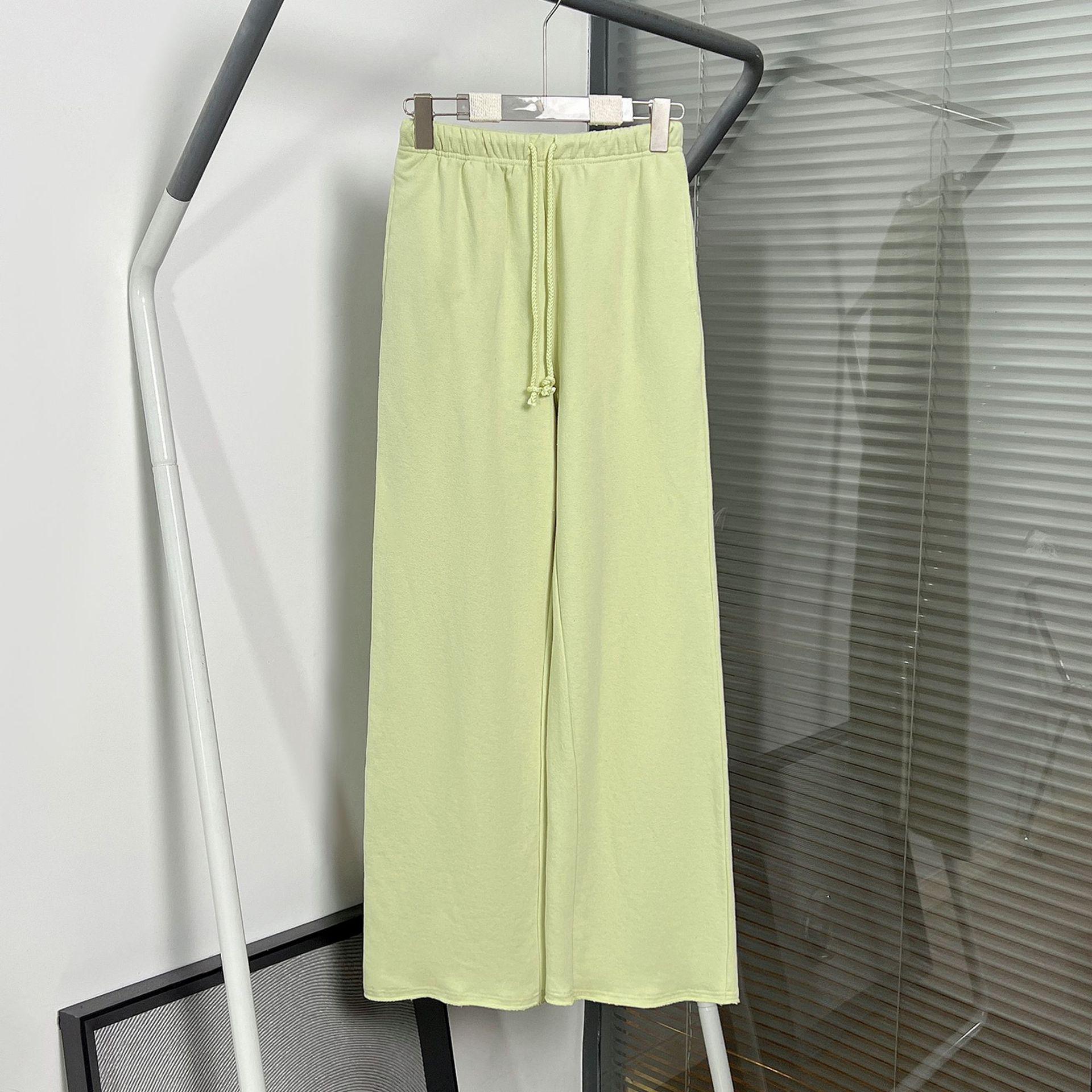 HOUSE26 Women s Spring Elastic Waist Drawstring Casual Sweatpants - Four Colors Large