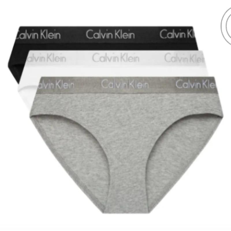 CALVIN KLEIN Letter Logo Waistband Sexy Fitted Women s Briefs, 3 Pieces Pack S