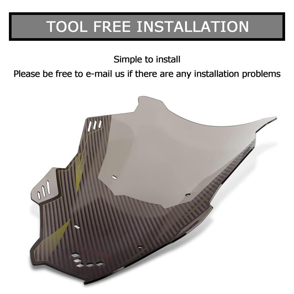 Motorcycle Windscreen Front Fairing Windshield Panel for Honda ADV160 and PSLER® (2022-2023) ADV150/ADV125 (2019-2022) (Brown)