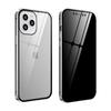Privacy Double Sided Glass Cover for iPhone 17 16 15 14 13 12 11 Pro Max for iPhone X XR XS Max  SE2020 Metal Magnetic Case