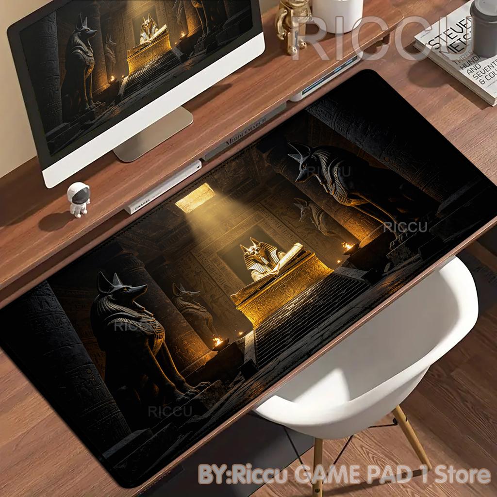 Ancient Egypt Posters Non-slip Mouse Pad Large Rubber Base Anti-slip Desk Accessories Mousepad for Gamer Keyboard Mat Decor Rug