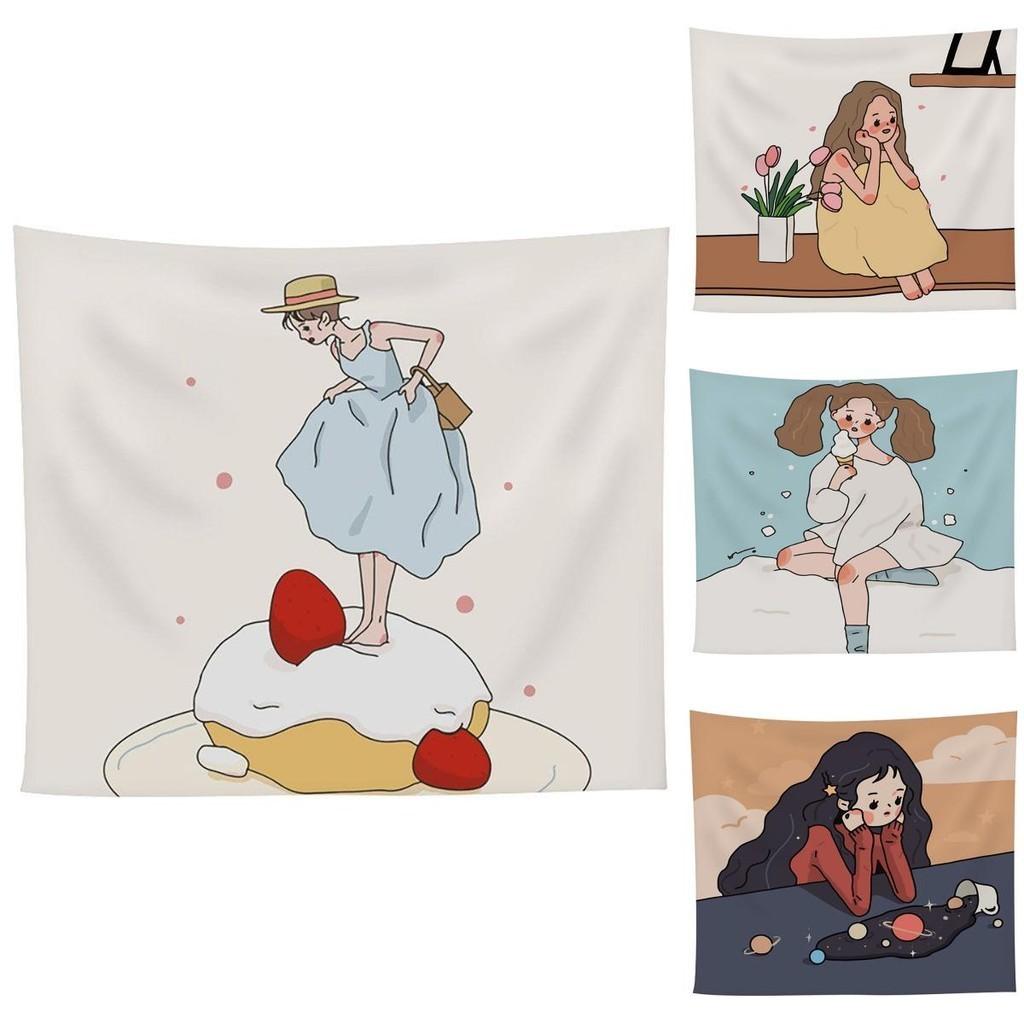 Abstract Cartoon Tapestry Wall Hanging- Fashionable And Durable Livingroom Decoration