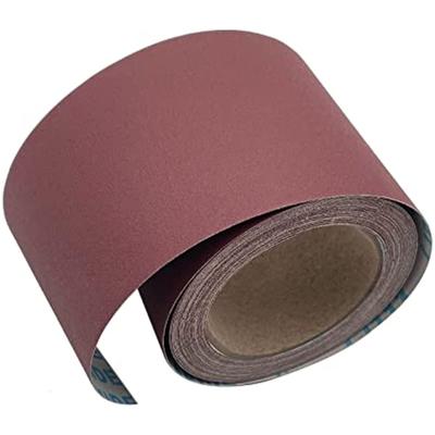 4.5 Inch Wide 32.8 Feet Emery Cloth Roll, Long Ready-to-Cut Ready-to-Wrap Abrasive Sand Paper Rolls for Metal Wood Glass Carpentry Sanding Paper