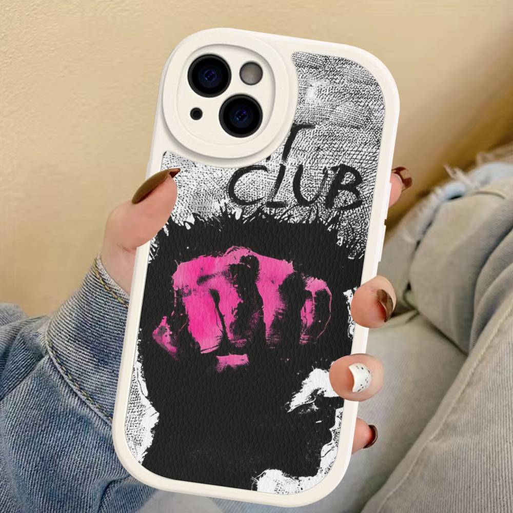 

M-Movie F-Fight Club Phone Cover For IPhone 16 15 14 13 12 11 Pro Max Plus Leather Soft Case iPhone 14pro max
