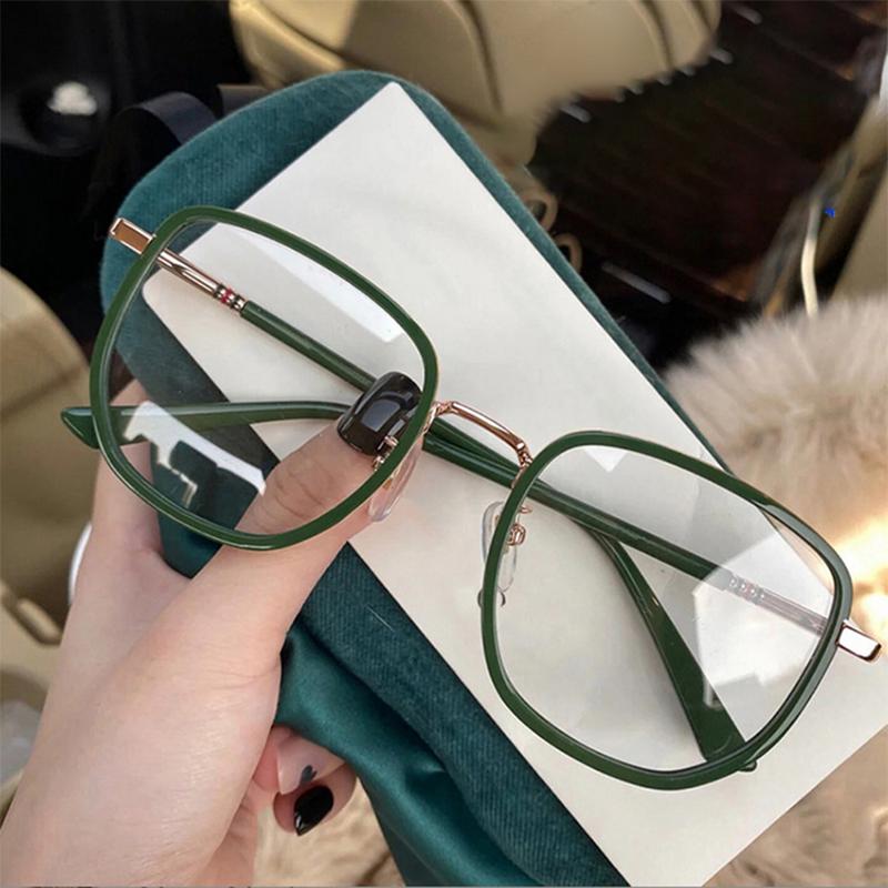 Irregular Big Frame High Performance Clear Eyeglasses Oversize Fashion Myopia Nerd Spectacles -0.5 -1.0 -2.0 -3.0 -4.0 to -6.0