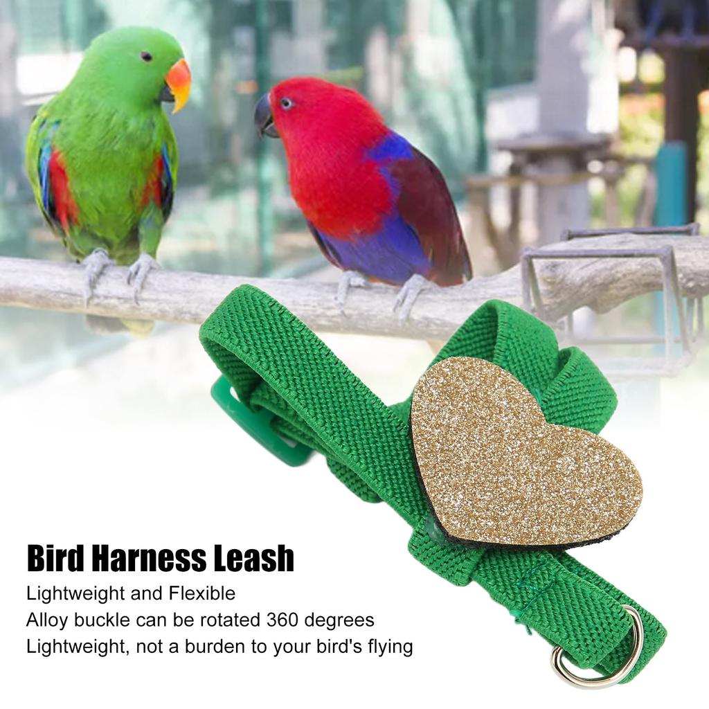 Bird Harness Lsh Stretchy   Lightweight   Flying Traction Rope for Budgies Lovebirds