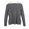 Rene Made in Japan Misto Lana Maglia a Manica Lunga Taglio 34 Grigio Donna Usato