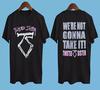 T-shirt Vintage Années 00 2002 Twisted Sister Glam Double Face Noir Toutes Tailles