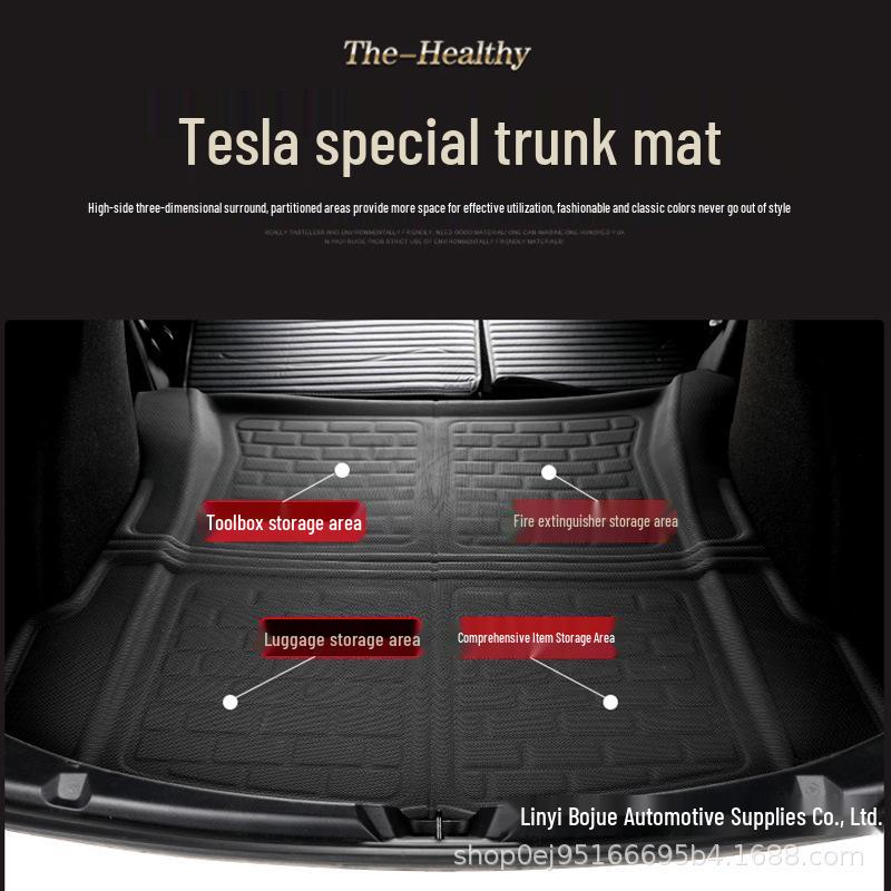 Tesla Model 3 TPR & XPE Full Coverage Floor and Trunk Mats (Left/Right Rudder)