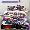 3pcs UFO Robot Grendizer3 Design Cover Set - HD Printed Bedding with 1 Cover and 2 Pillowcases - Perfect for Home and Dorm Decor