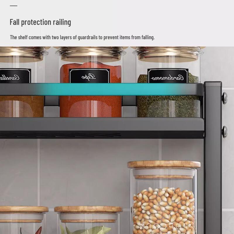 3-Tier Modern Kitchen Countertop Spice Rack