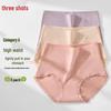 Sanqiang Women's 100% Cotton Antibacterial High-Waist Briefs