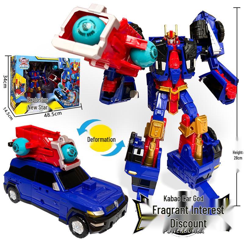 Kabo Car God: Rescue League Transformer Firefighting & Medical Robot Toy Set for Boys