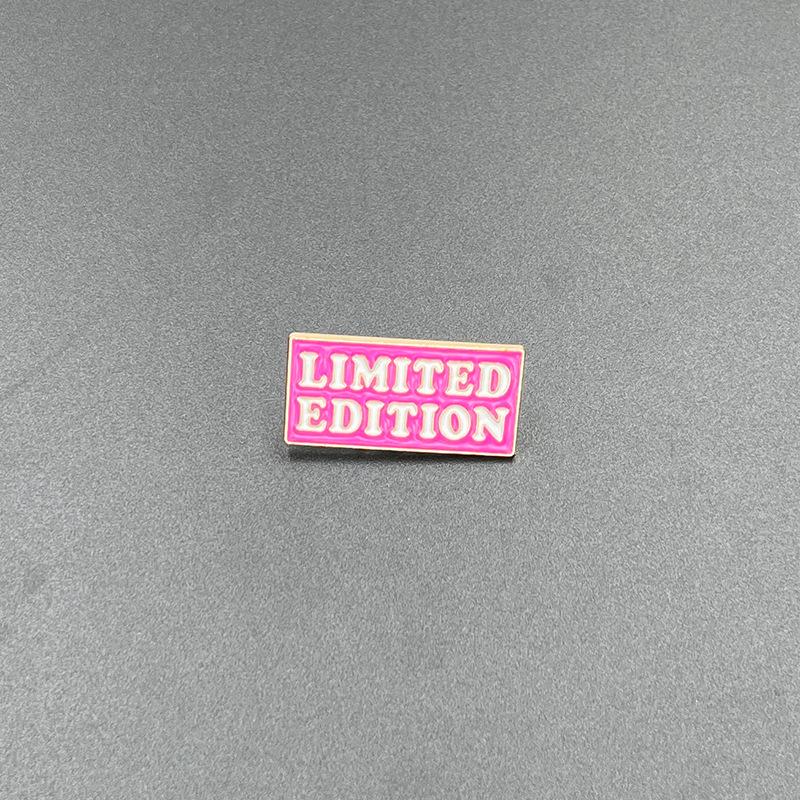 Motivational English Heart Alloy Enamel Brooch: Versatile Accessory for Clothing, Shoes, and Bags