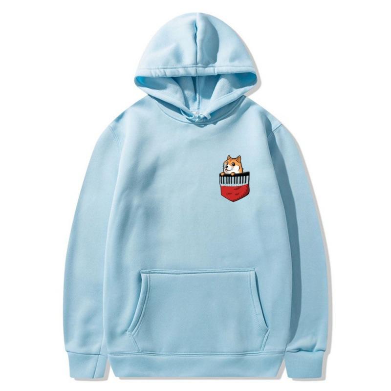 2025 trendy new pocket dog sweater spring and autumn men's and women's jackets street trendy hip-hop singer hoodie