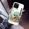 Cartoon Fat Tiger Phone Case For iPhone 17 Air 16 15 Pro Max 14 Plus 13 Mini 12 11 Cover 7 8 SE Silicone Shell Print Fundas 17 A