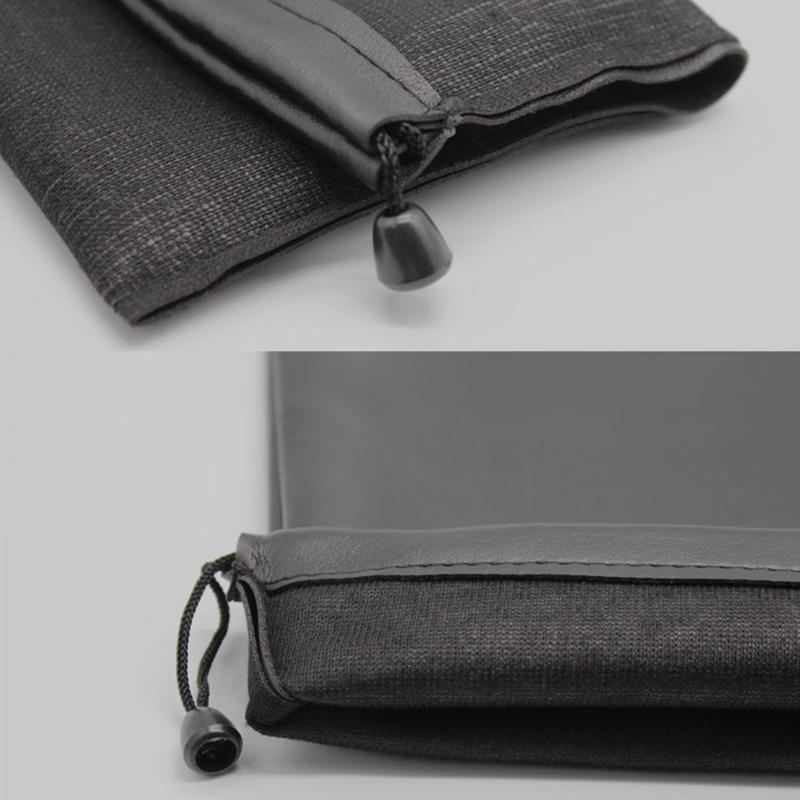 Soft Headphone Leather Storage Bag Waterproof Protective for Case for Large Size Headband Headphone Accessories Carry Pouch