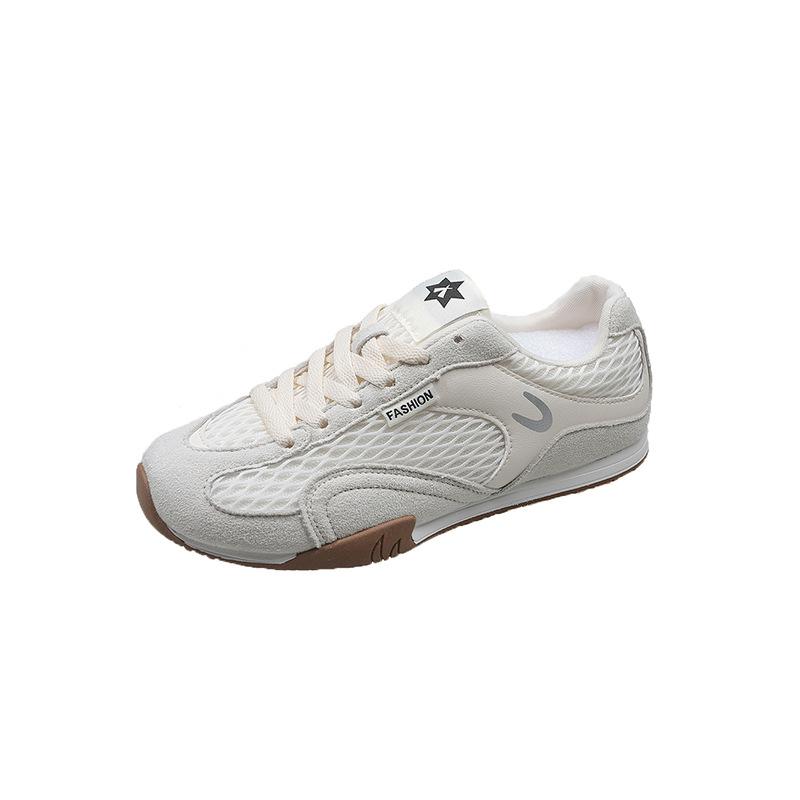 Mesh German training shoes women's 2025 summer new versatile lightweight leisure sports Forrest Gump shoes flat breathable fishing net shoes