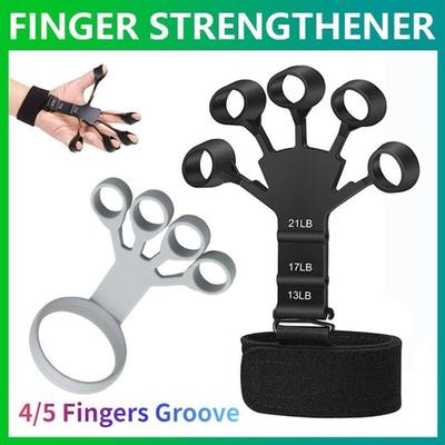 NEW Finger Strengthener,Grip Strength Trainer, Finger Exerciser, Exerciser, Hand Strengthener for Strength Training, Finger Flexion Extension