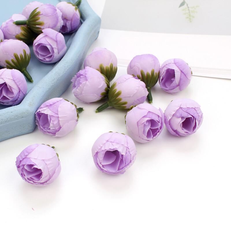 20Pcs Silk Rose Heads Artificial Flowers for Wedding Party Home Decor Diy Craft Wreath Making Fake Flower Gift Set