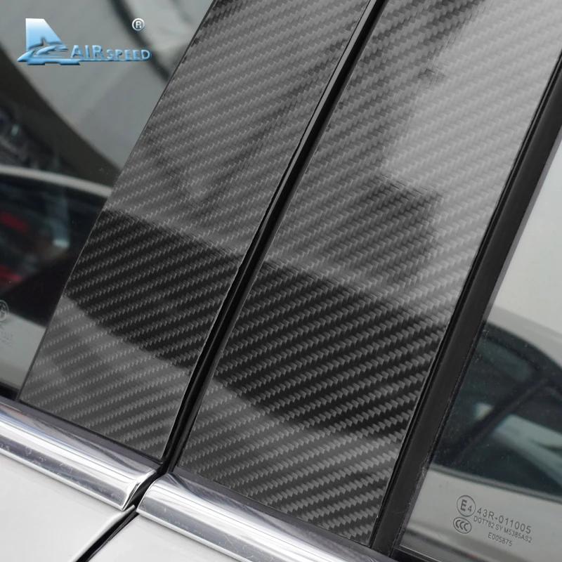 Carbon Fiber Style Interior Sticker for BMW 1 Series F20 2011-2017 Window B Pillar Trim
