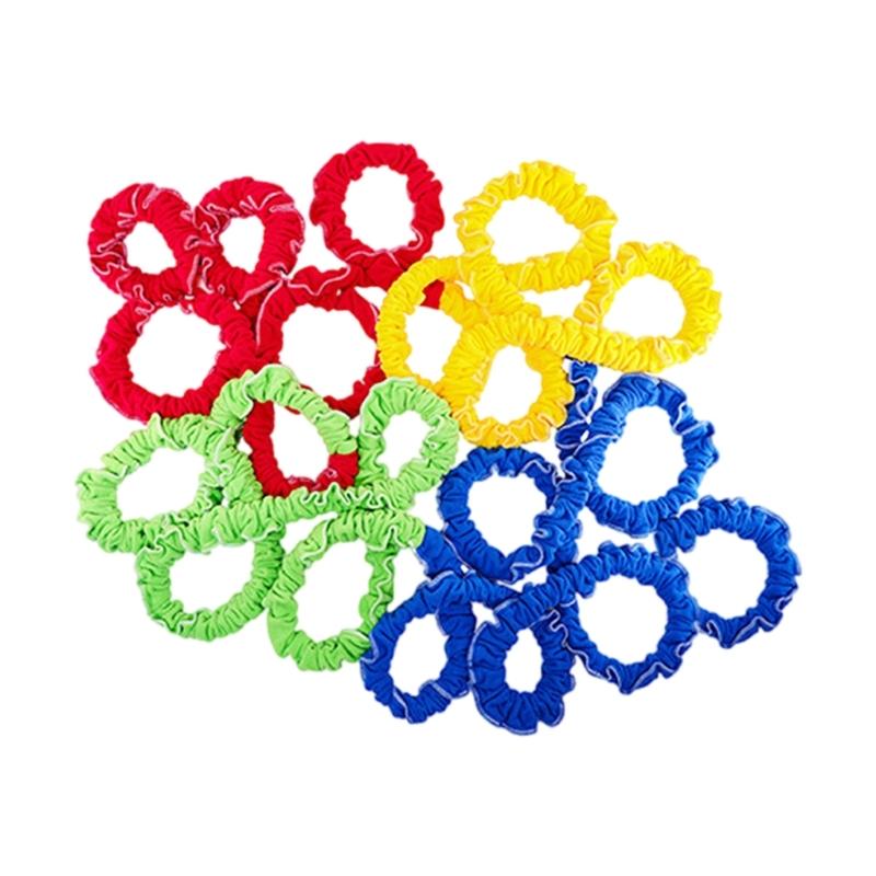 Cooperative Stretchy Bands Portable Teamwork Exercise Bands Tear Resistant Fleece Exercise Bands for Party Game