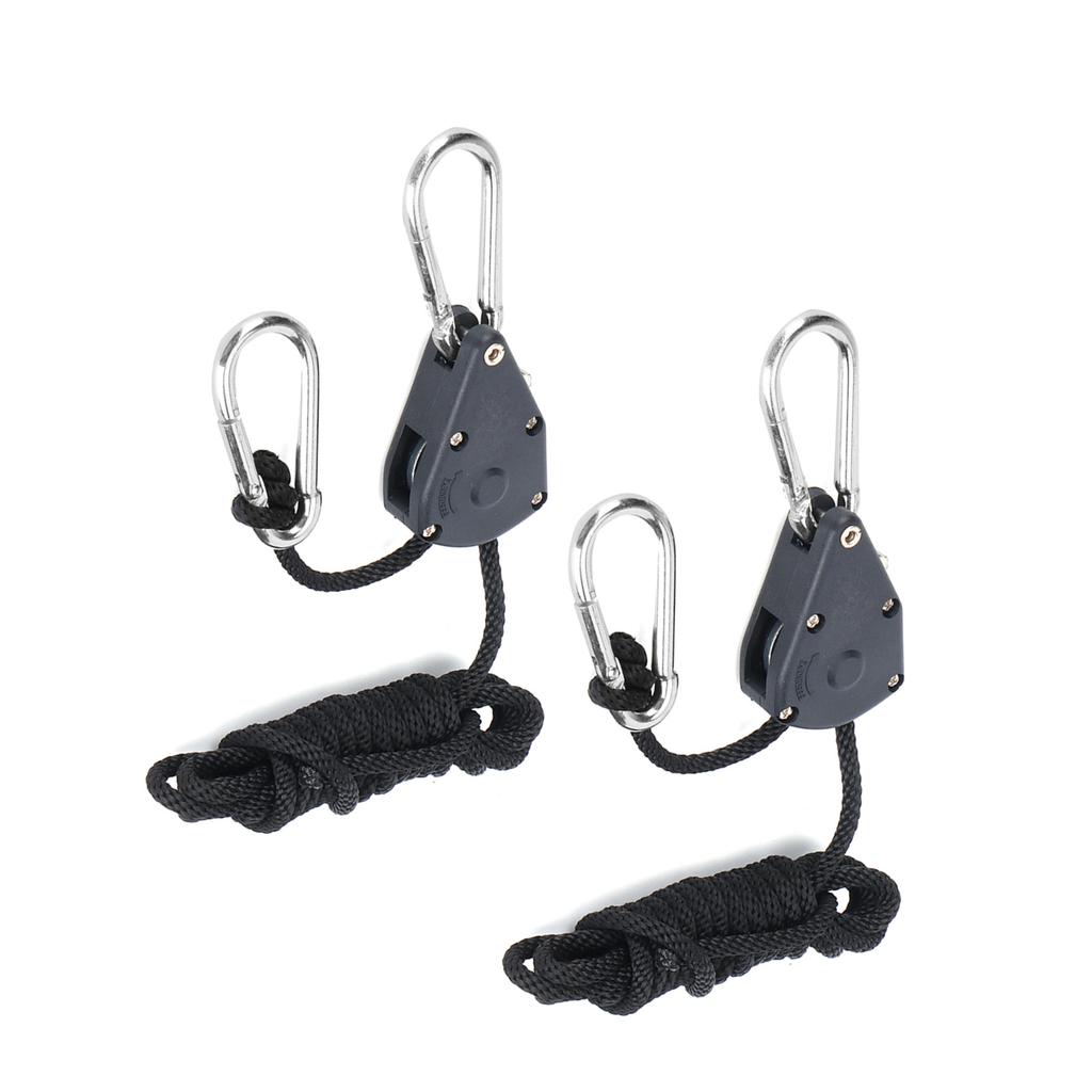 2 Piezas Colgador de Clip de Cuerda 1.8m Ajustable Polea de Cuerda para Luz de Crecimiento de Plantas Accesorios