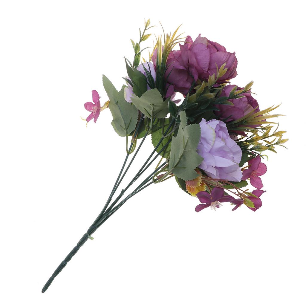 Kunstige Pioen Bloemenbos Realistisch Nep Bloemen Decoratie voor Huis Tuin Feest Slaapkamer Balkon Portiek Binnengebruik