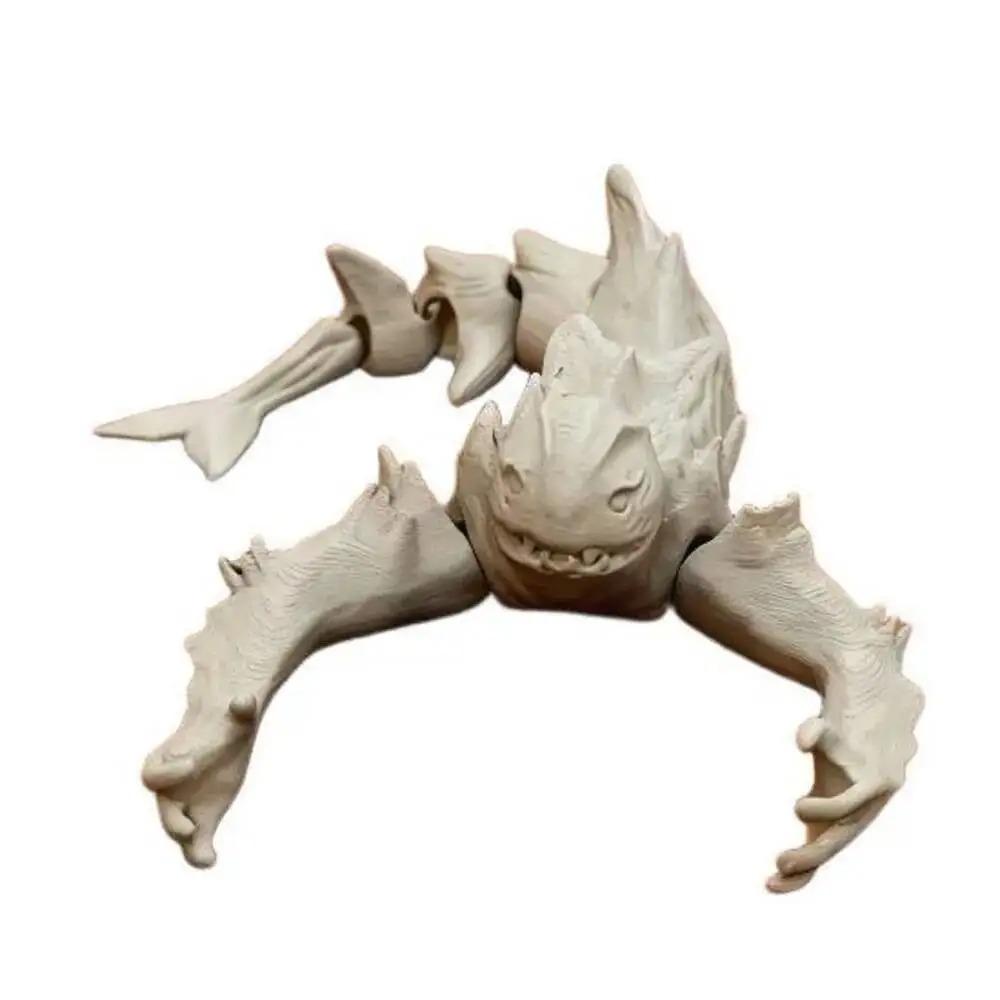 Figura de Juguete Subnautica Leviatán Bloop Gran Maja Figura Devorador de Mar Monstruo Figura de Juguete Pez Figuras de Impresión 3D Figura
