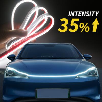 Striscia di Luci LED Dinamiche per Cofano Auto Luce Guida Cofano Motore Barra Luminosa Decorativa Fari Auto Luce Diurna per Auto
