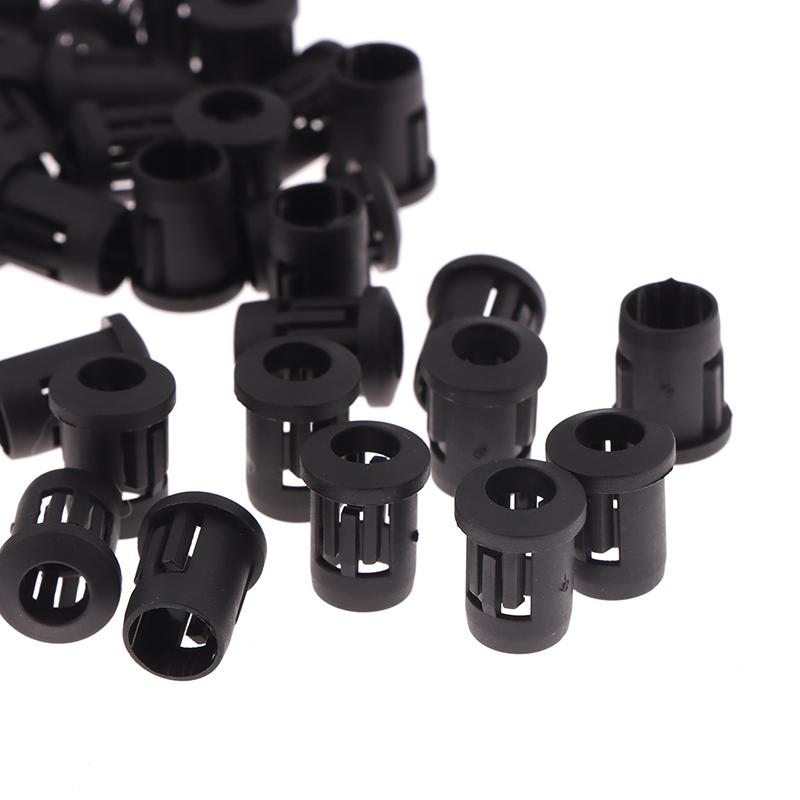50Pcs 5Mm Led Holder Socket Clip Bezel Socket Mount Light Emitting Diode Lamp Base Cover Black Plastic Display Blub Cup Case