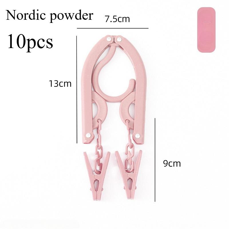 Multi Functional Travel Folding Clothes Hangers Portable Plastic Drying Rack for Business Trips Household Wardrobe Organziers