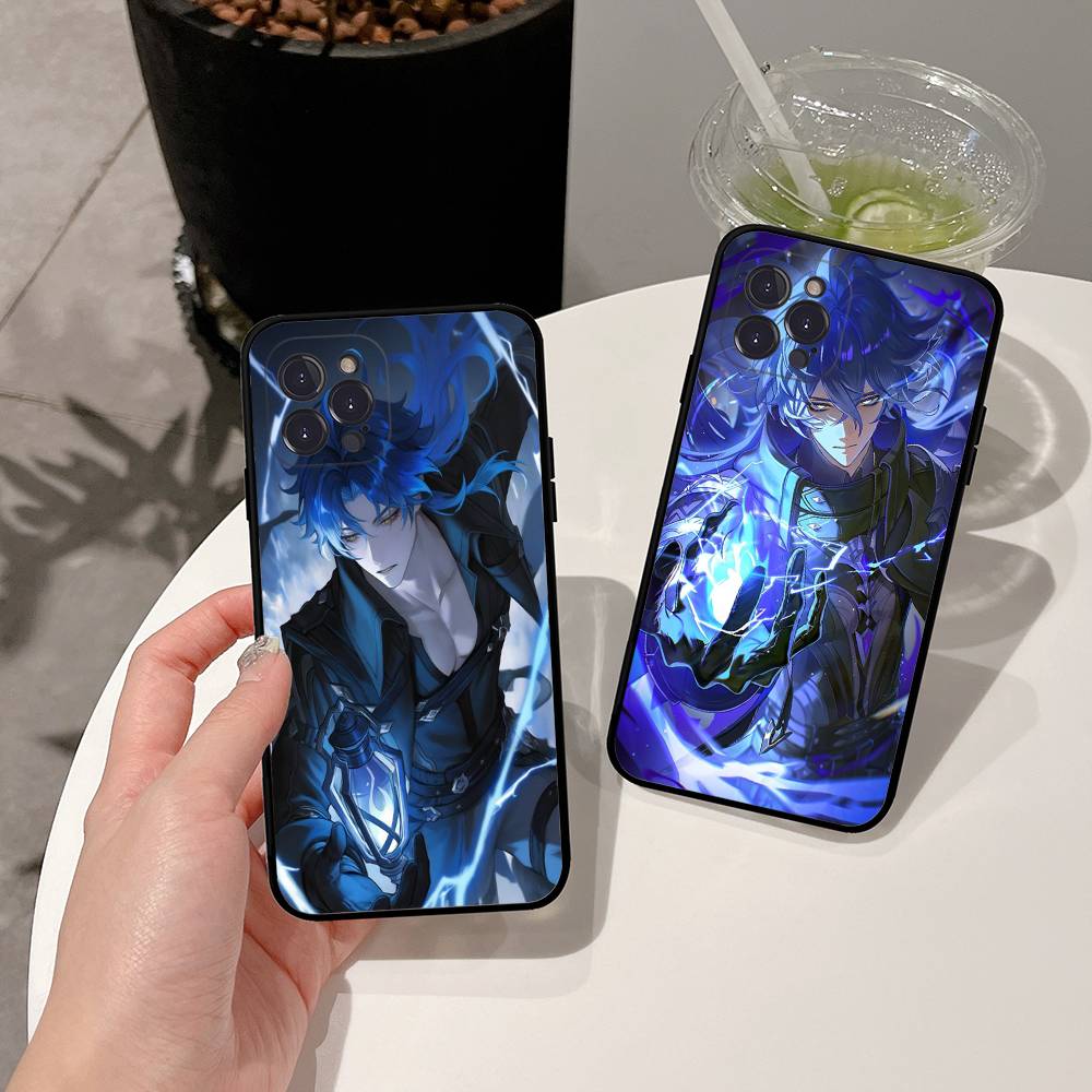 Genshin Impact Flins Phone Case For IPhone 16 17 Air 15 14 13 12 11 Pro Max 16E Plus Fundas