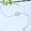 S925 Silver Plated 14K Gold Smart Bracelet Women's Niche Personality Circle Zircon Bracelet Dunli Jewelry