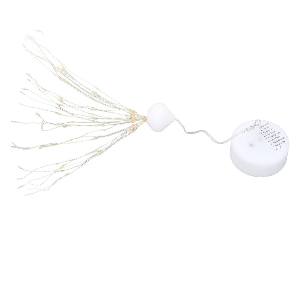 2Pcs LED Decorative Lights 8 Modes DIY Hanging Solar Decorative Lights with Remote Control for Outdoor Courtyard