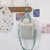 Female cotton doll college style double-sided shoulder bag transparent messenger bag cute small bag handbag
