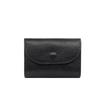 Stylish Minimalist Card Holder & Coin Purse with Zippered Pouch - Soft PU Lychee Grain Sleeve