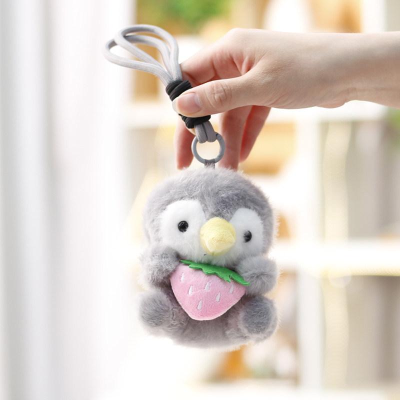 Chaveiro de Pelúcia de Elefante Para Meninas Decoração de Animal Fofa Presente
