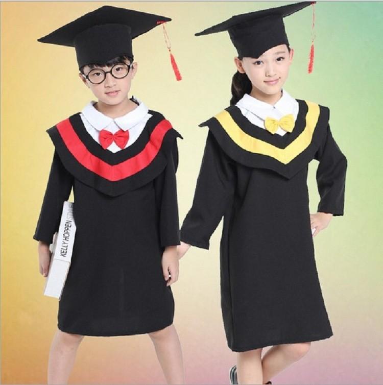 Performance Doctoral Master Gowns Kids Cosplay Costume Halloween Gift Party