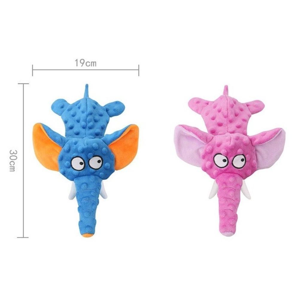 Strapazierfähiges Hunde Kauspielzeug Elefantenschale Haustier Sound Puppen Neu Plüsch Quietschspielzeug Welpenzubehör