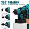 1000W 800ML Cordless Electric Spray Guns with 3Nozzle Flow Control Airbrush High Power Paint Sprayer For 18V Battery