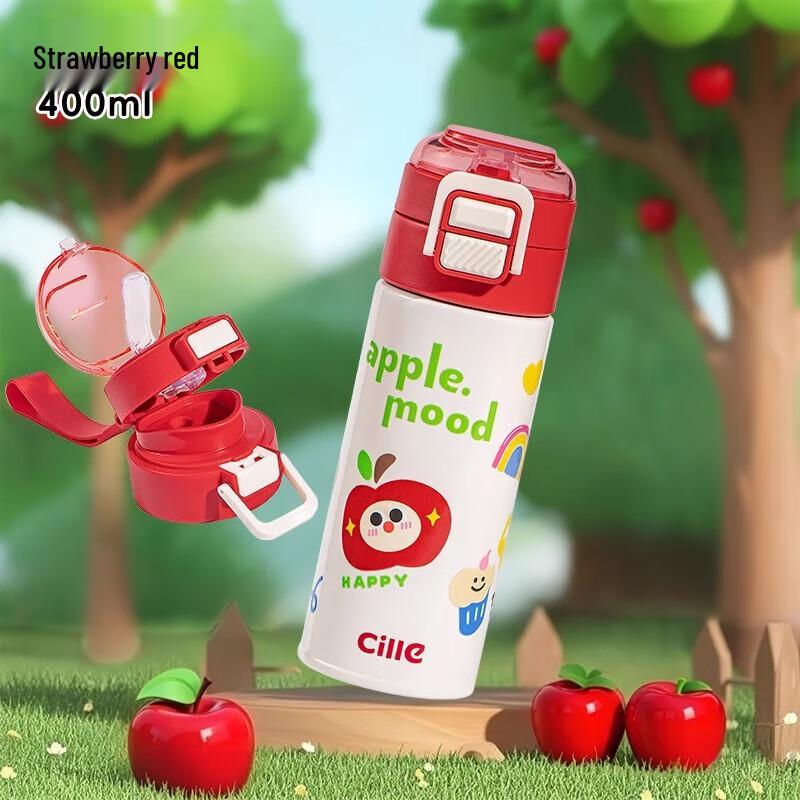 Cille Fruit Style 400ml Dual-Drink Insulated Mug