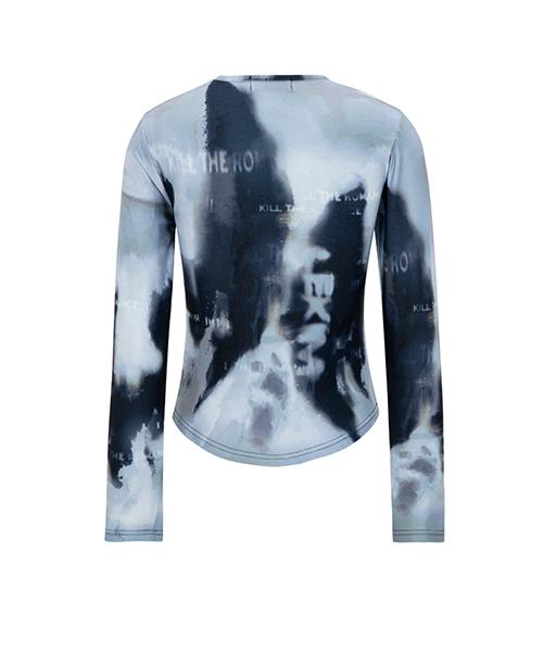 Lekim Full Print Long Sleeve Black
