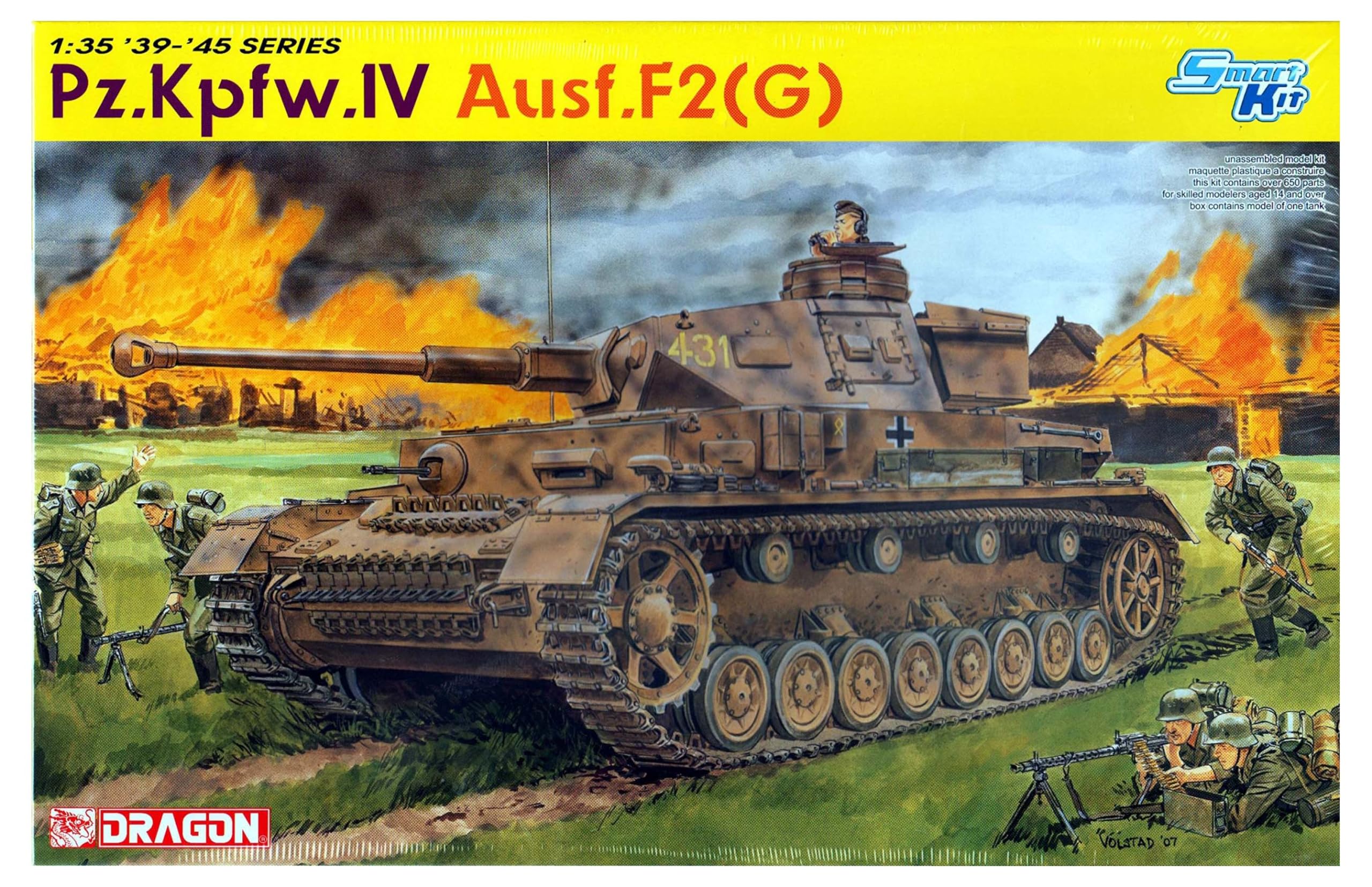 

DR6360 Немецкий танк Panzer IV F2 Тип Ранний 1/35 (Тип G) (Умный комплект)